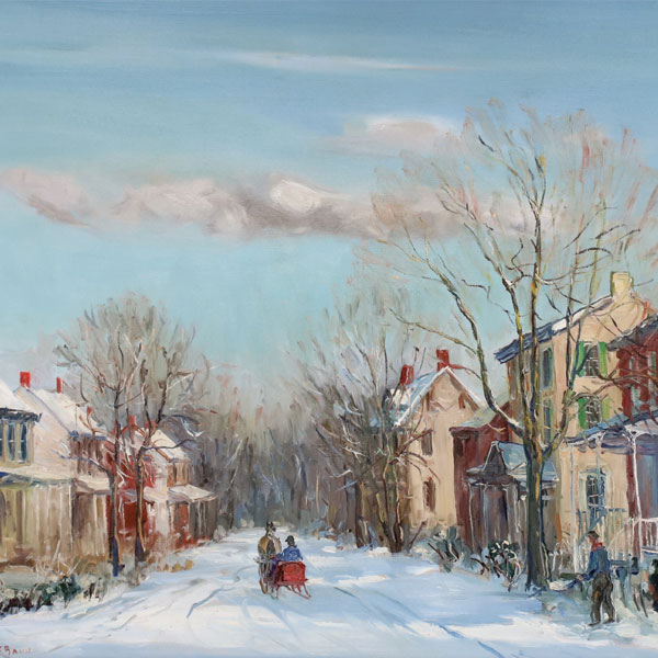 Alderfer Auction, Painting by Bucks County Impressionist Walter E. Baum